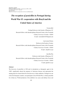 The reception of penicillin in Portugal during World War II