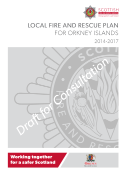 Draft for Consultation - Scottish Fire and Rescue Service