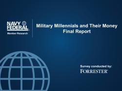 Military Millennials and Their Money Final Report