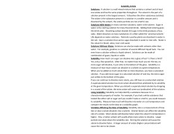 Solubility Article Solutions: A solution is a well