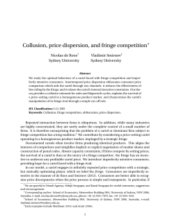 Collusion, price dispersion, and fringe competition