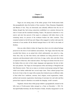 ORAL NARRATIVES OF THE AO-NAGAS: