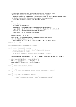 (Edgeworth expansion for Stirling numbers of the first kind We use