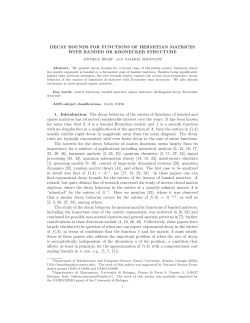 DECAY BOUNDS FOR FUNCTIONS OF HERMITIAN MATRICES