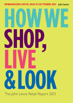 The John Lewis Retail Report 2013
