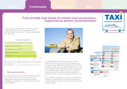 Taxis provide high levels of comfort and convenience, supported by