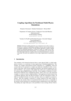 Coupling Algorithms for Partitioned Multi