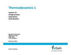 Thermodynamics 1 - TU Delft OpenCourseWare