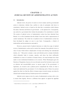 chapter - 2 judicial review of administrative action