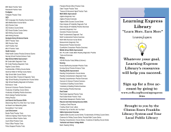 Learning Express Library - Clinton Essex Franklin Library System