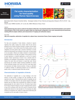 Fat acid characterization for food quality
