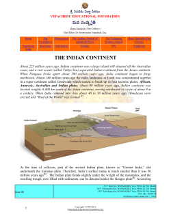 the Indian Continent - Vepachedu Home Page