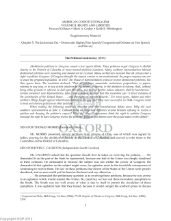 The Petition Controversy (1836)