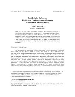 Don`t Smile for the Camera: Black Power, Para