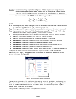 Calculate the settings required to configure an M650 so its power
