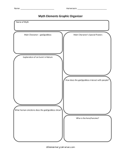 Myth Elements Graphic Organizer