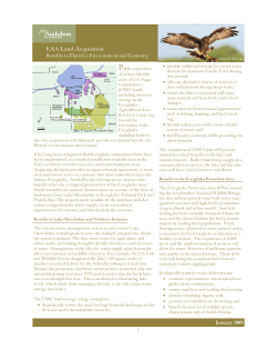 EAA Fact Sheet - Audubon Florida