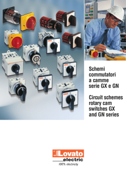 Schemi commutatori a camme serie GX e GN