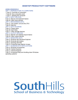 DESKTOP PRODUCTIVITY SOFTWARE