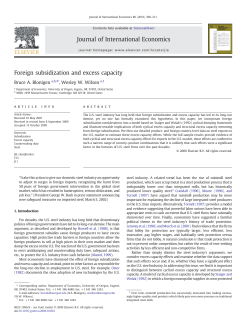 Foreign subsidization and excess capacity