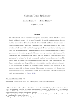 Colonial Trade Spillovers