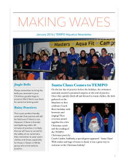 January 2016 - TEMPO Aquatics