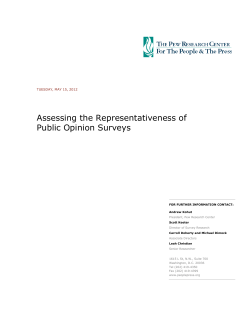 Assessing the Representativeness of Public Opinion Surveys