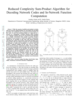 Reduced Complexity Sum-Product Algorithm for