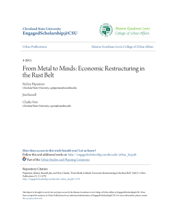 From Metal to Minds: Economic Restructuring in the Rust Belt