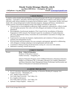 Nicole Yvette Strange-Martin, Ed.D.
