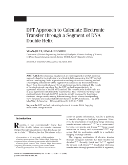 DFT Approach to Calculate Electronic Transfer through a Segment