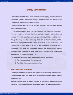 Energy Consideration