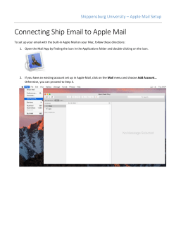 Connecting Ship Email to Apple Mail