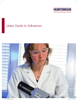 Users Guide to Adhesives