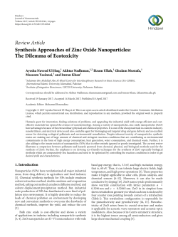 Synthesis Approaches of Zinc Oxide Nanoparticles: The Dilemma of