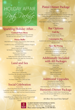 holiday affair - Clarion Resort Fontainebleau Hotel