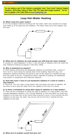 Loop Hot-Water Heating - Milne Plumbing and Heating