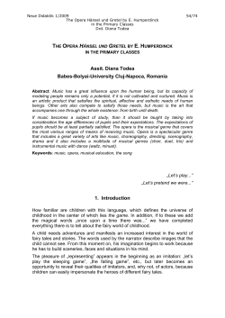 the opera hnsel und gretel by e