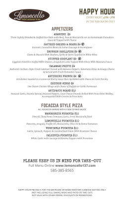 happy hour - Lemoncello