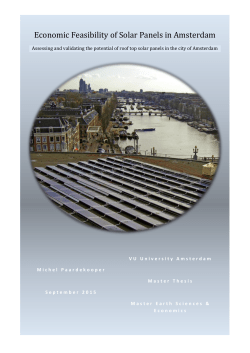 Economic Feasibility of Solar Panels in Amsterdam