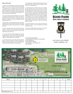 Echo Park Disc Golf WEB Scorecard 2015.indd