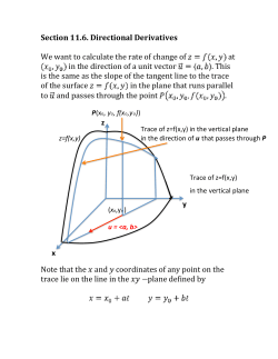 Section 11.6. Directional Derivatives