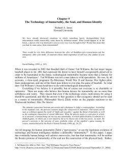 Chapter 5 The Technology of Immortality, the Soul, and Human Identity