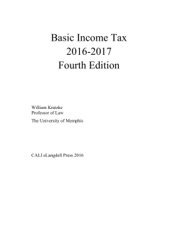 Basic Income Tax 2016-2017 Fourth Edition