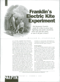 Franklin`s Electric Kite Experiment