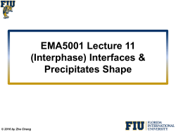 Lecture 11_Interfaces and precipitate shape