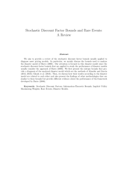 Stochastic Discount Factor Bounds and Rare Events: A