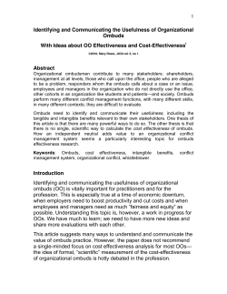 OO Effectiveness and Cost-Effectiveness&mdash;a Brief Overview