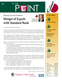 Merger of Equals with Standard Bank