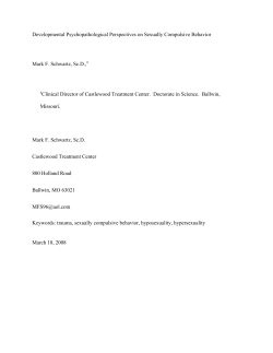 Developmental Psychopathological Perspectives on Sexually